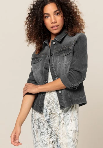 Jeansjassen grijs Bianca - Image 4