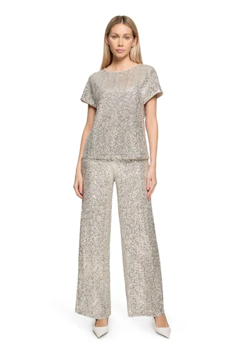 Blouses korte mouw beige Betty & Co - Image 5
