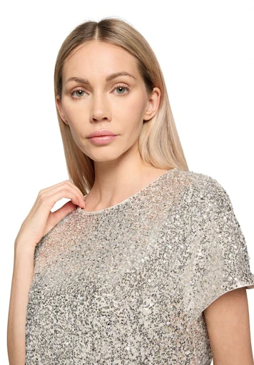 Blouses korte mouw beige Betty & Co - Image 6