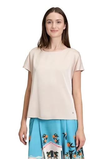 Blouses korte mouw beige Betty & Co - Image 3
