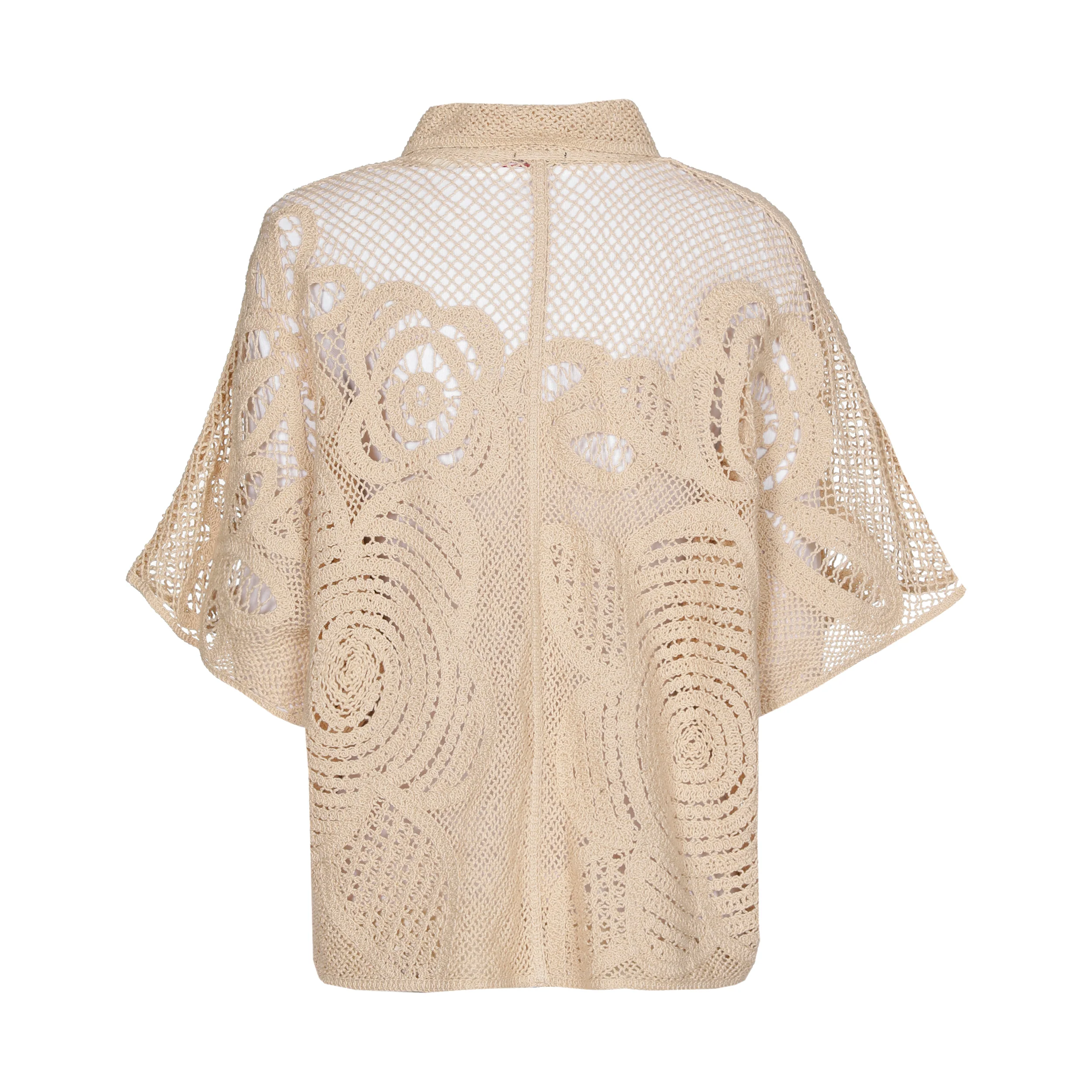 Blouses korte mouw beige Caroline Biss - Image 2
