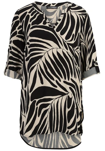 Blouses korte mouw beige Doris Streich