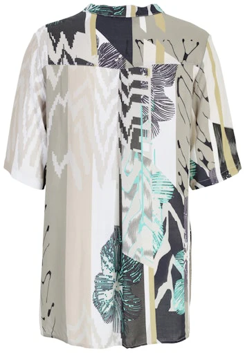 Blouses korte mouw beige Doris Streich - Image 2