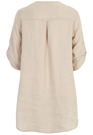 Blouses korte mouw beige Doris Streich - Image 2