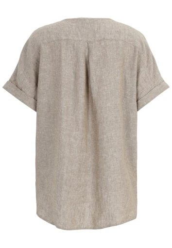 Blouses korte mouw beige Doris Streich - Image 2