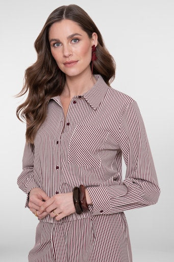Blouses korte mouw beige Geisha - Image 6