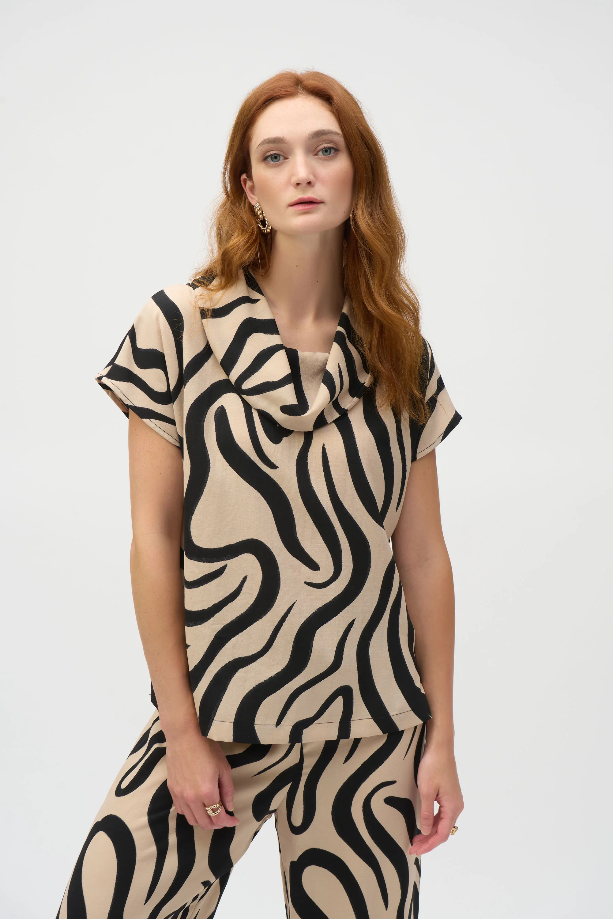 Blouses korte mouw beige Joseph Ribkoff