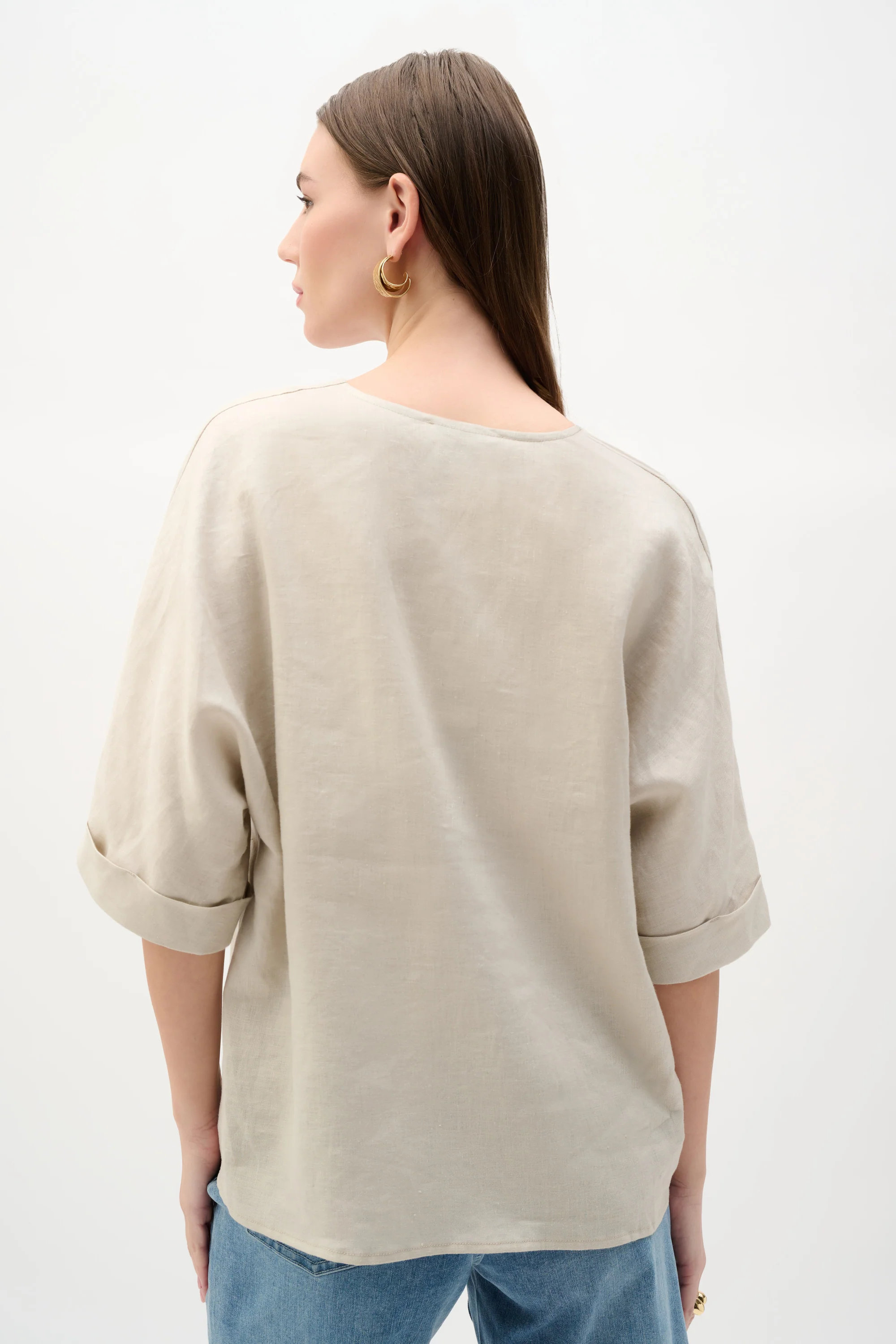 Blouses korte mouw beige Joseph Ribkoff - Image 3