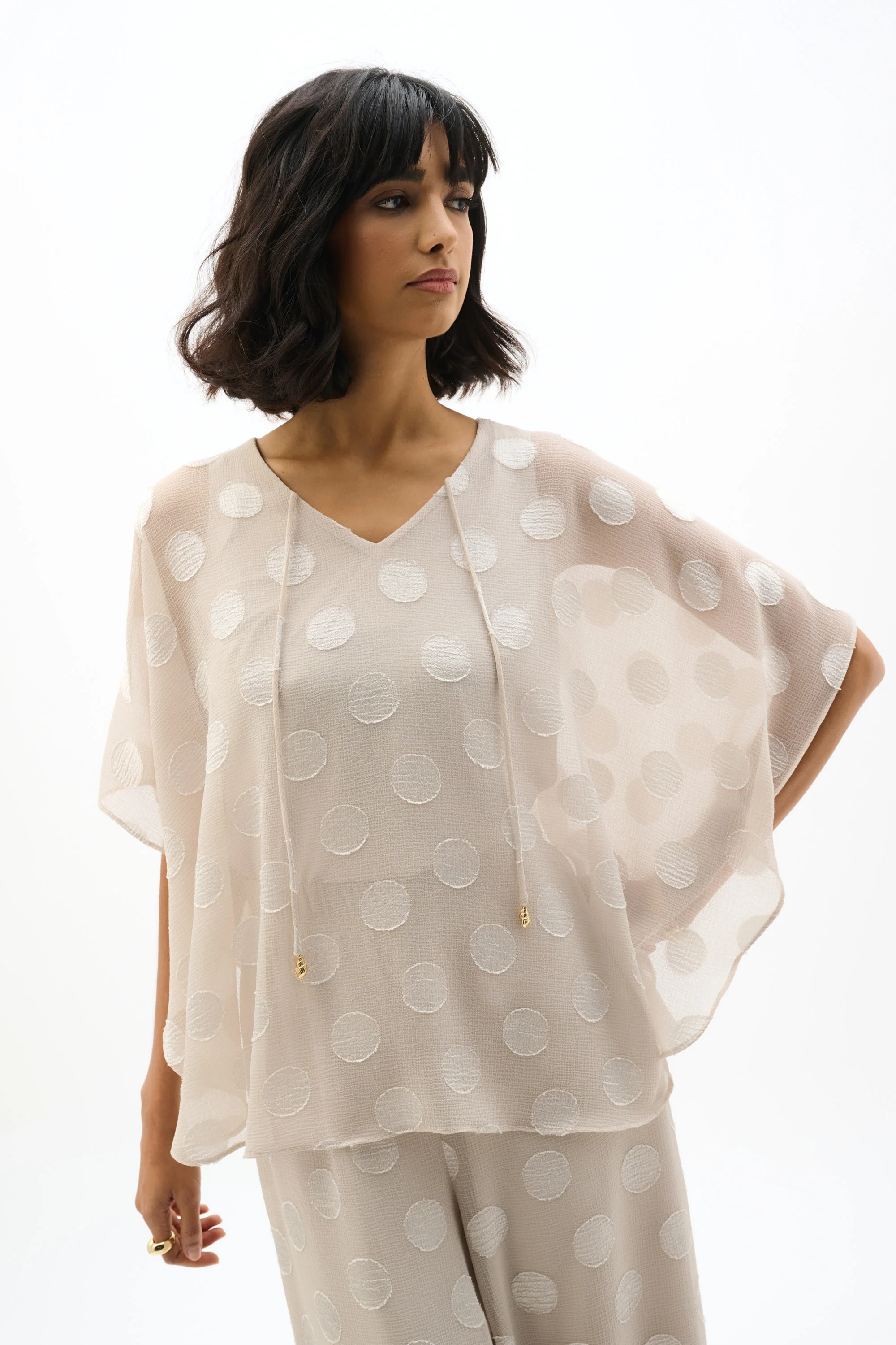 Blouses korte mouw beige Joseph Ribkoff