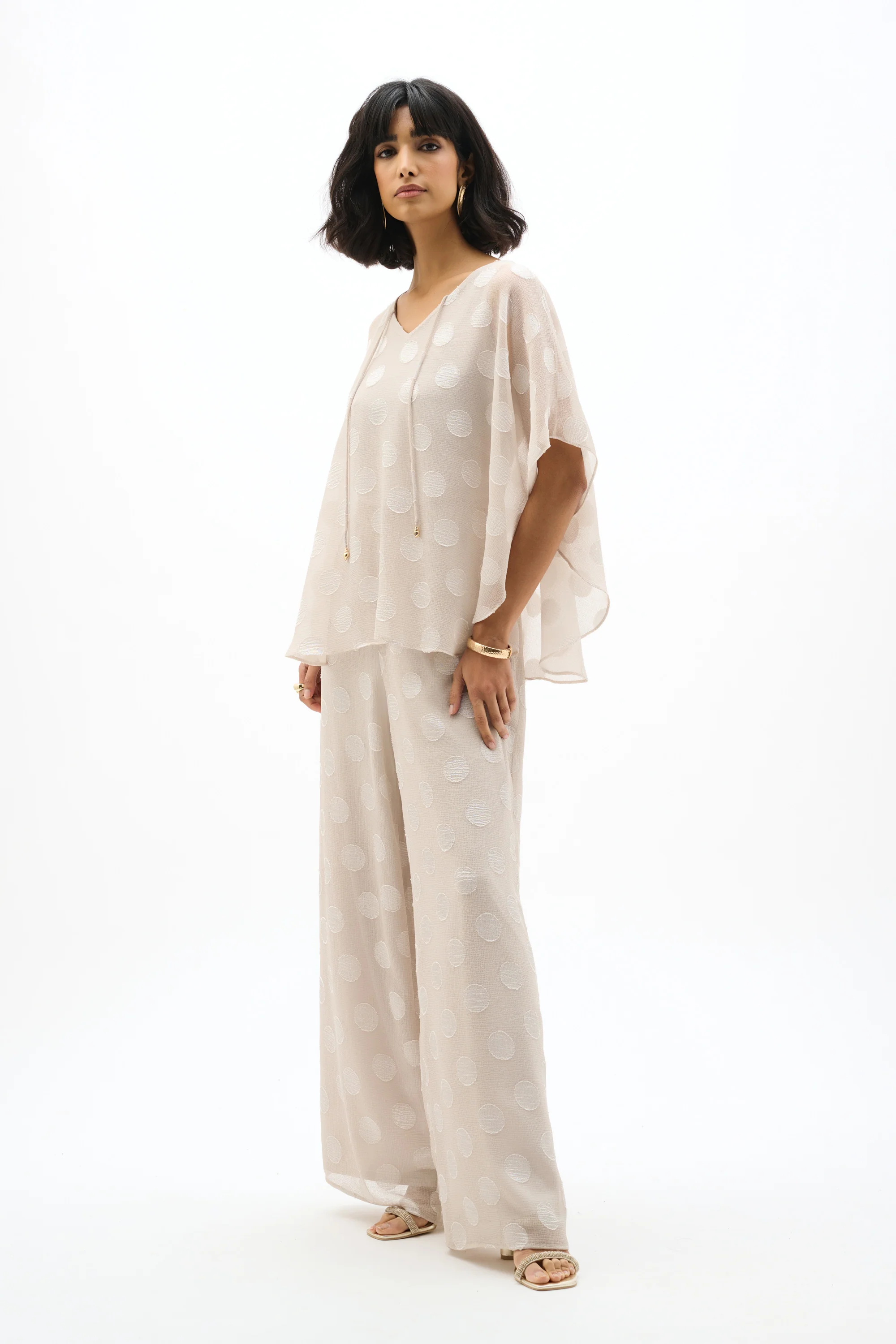 Blouses korte mouw beige Joseph Ribkoff - Image 2