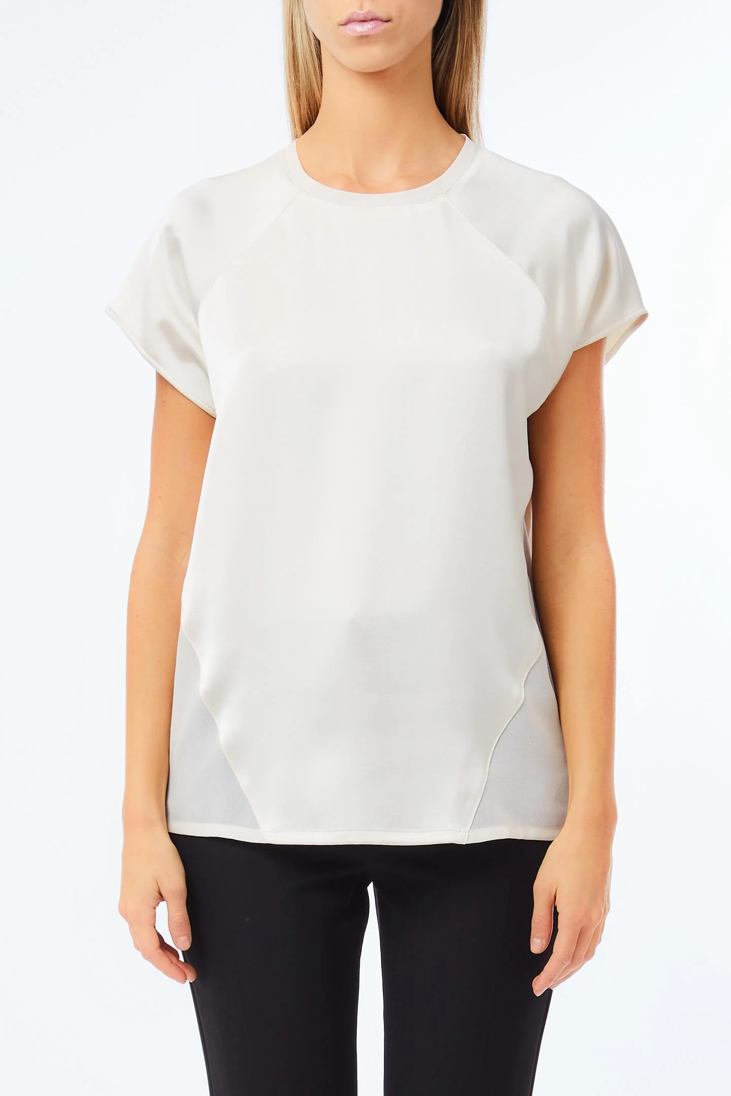 Blouses korte mouw beige Liu Jo Black