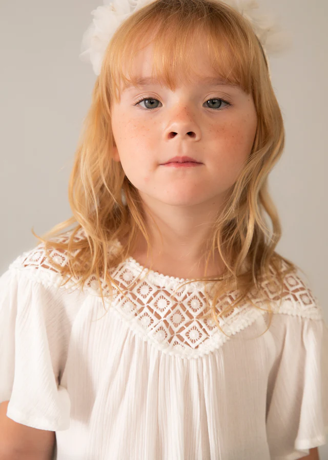Blouses korte mouw beige Mayoral - Image 2