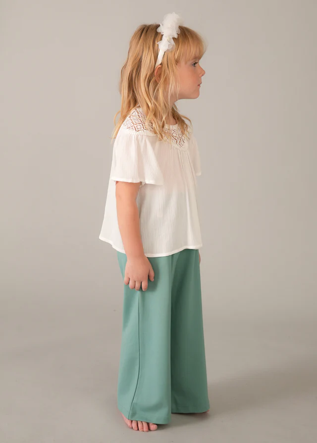 Blouses korte mouw beige Mayoral - Image 3