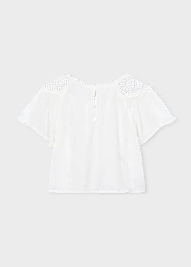 Blouses korte mouw beige Mayoral - Image 5