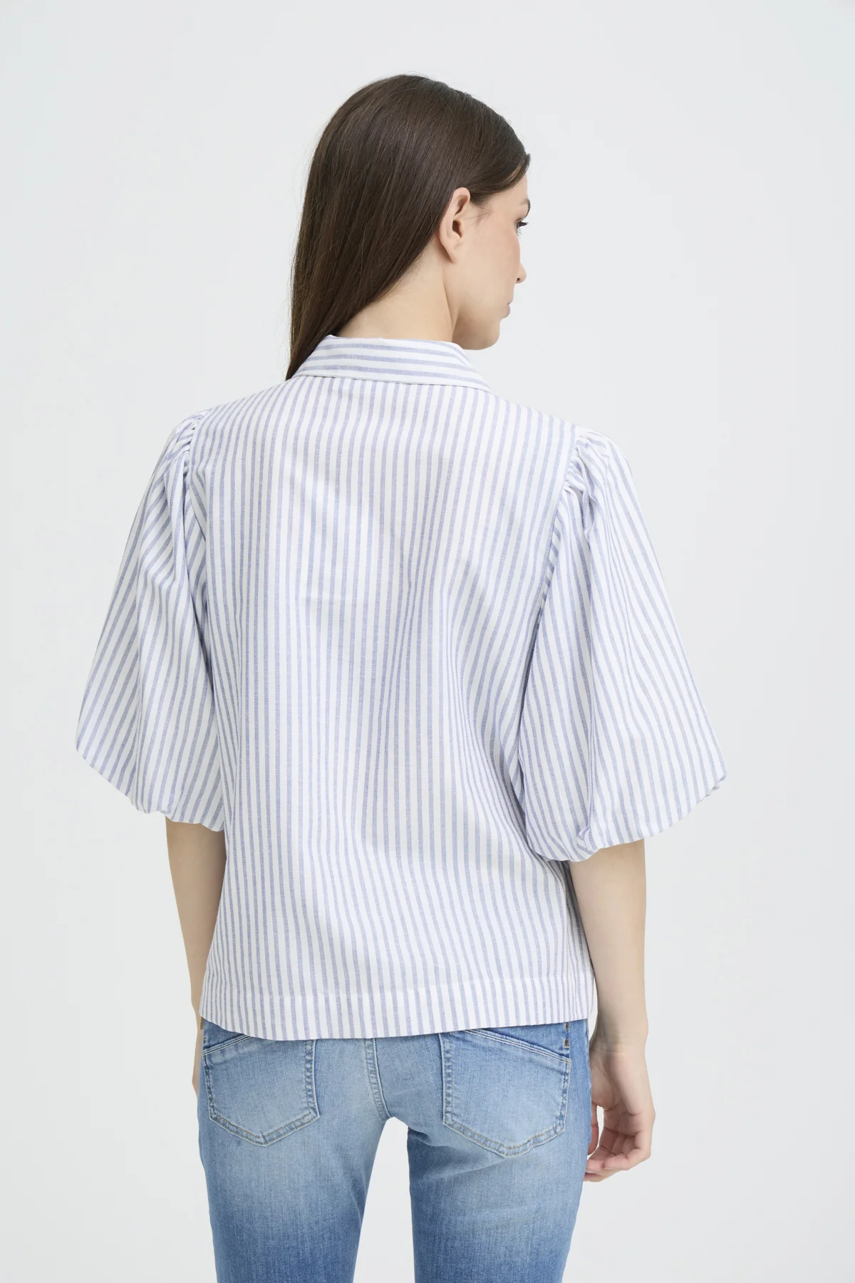 Blouses korte mouw beige Pulz Jeans - Image 3