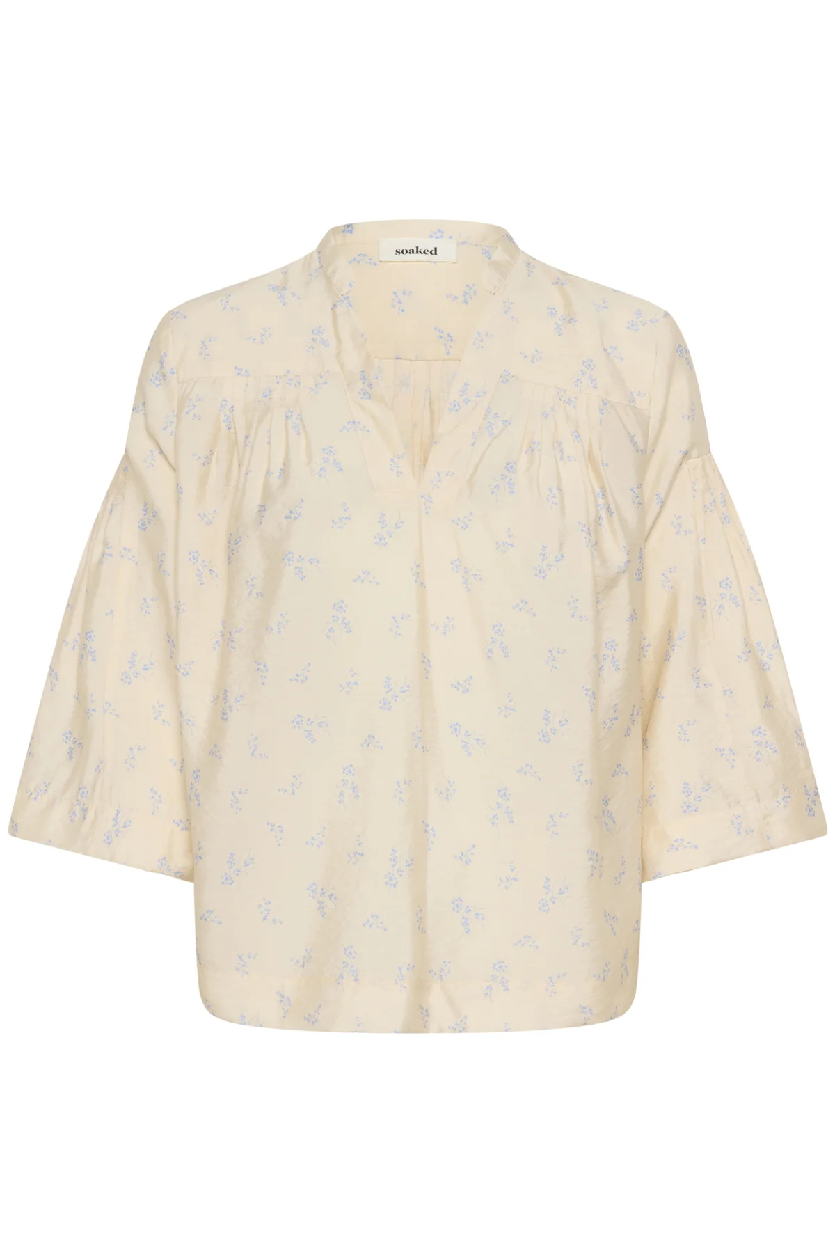 Blouses lange mouw beige Soaked In Luxury - Image 2