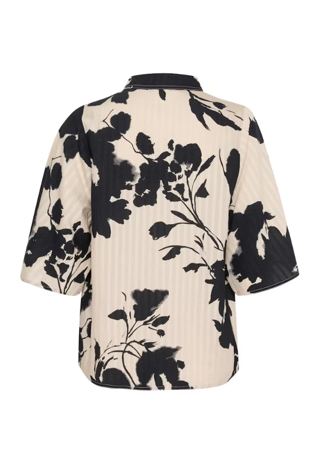 Blouses korte mouw beige Soaked In Luxury - Image 3