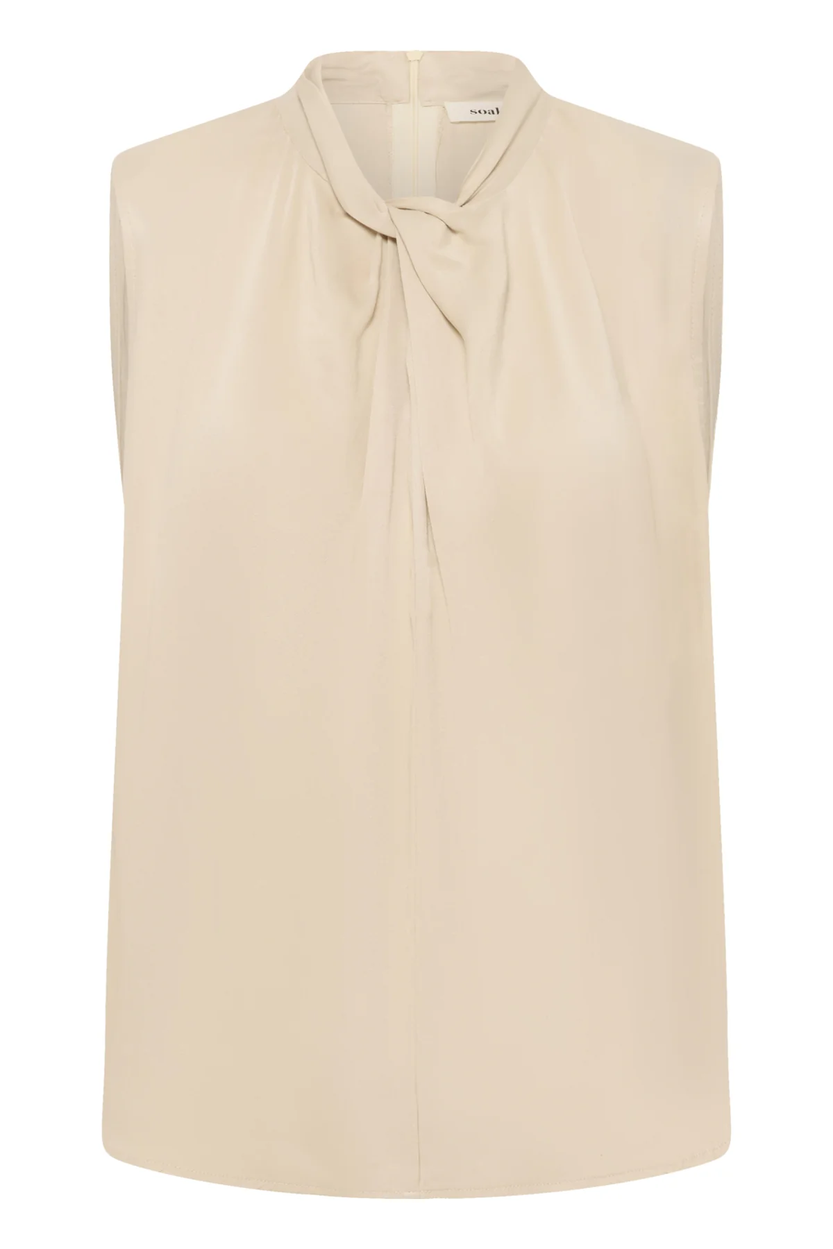 Blouses korte mouw beige Soaked In Luxury - Image 3