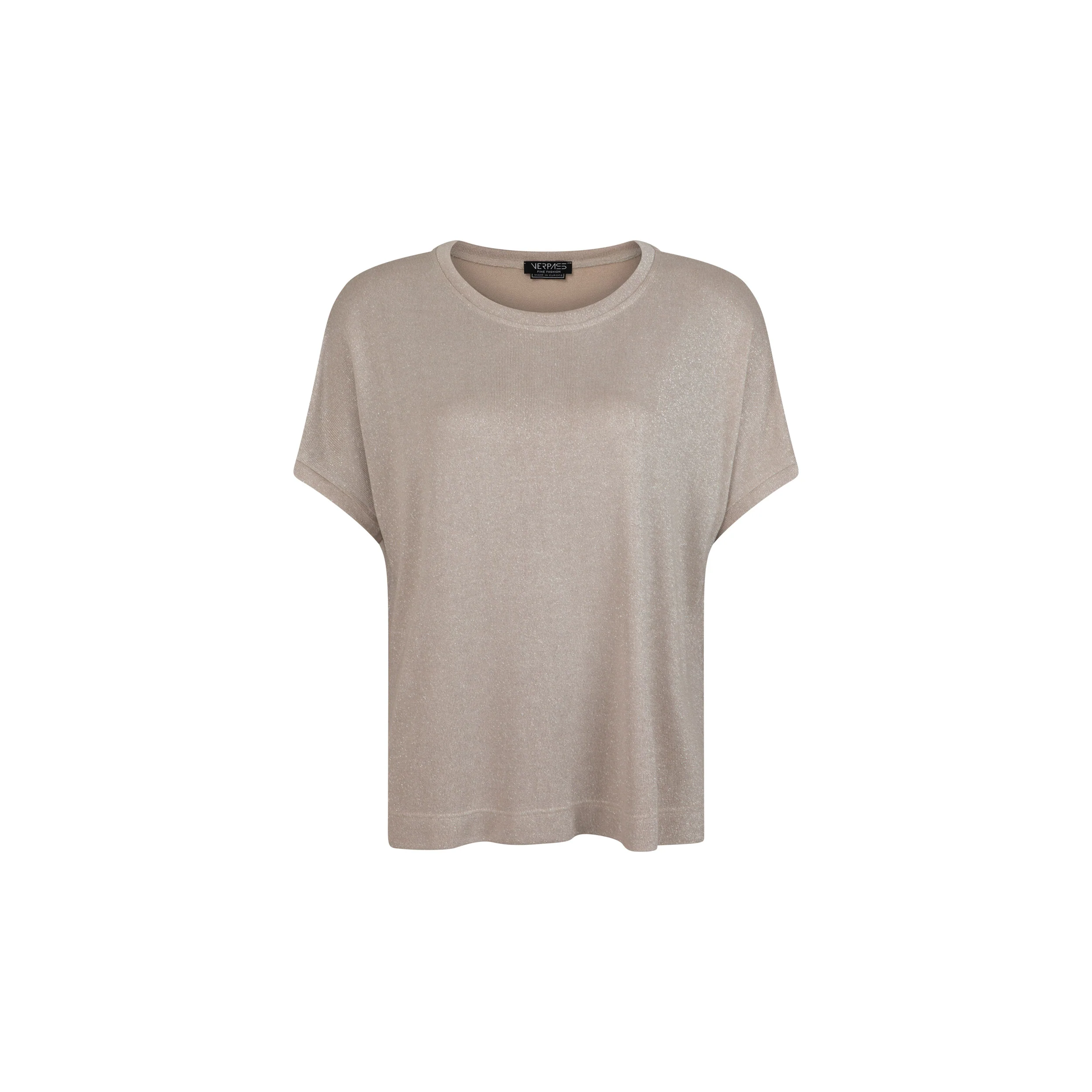Blouses korte mouw beige Verpass