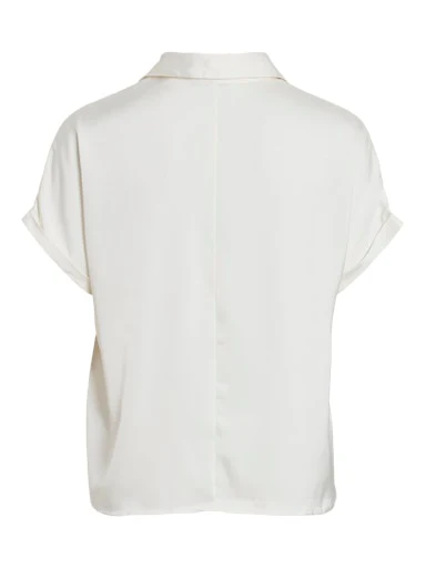 Blouses korte mouw beige VILA - Image 2