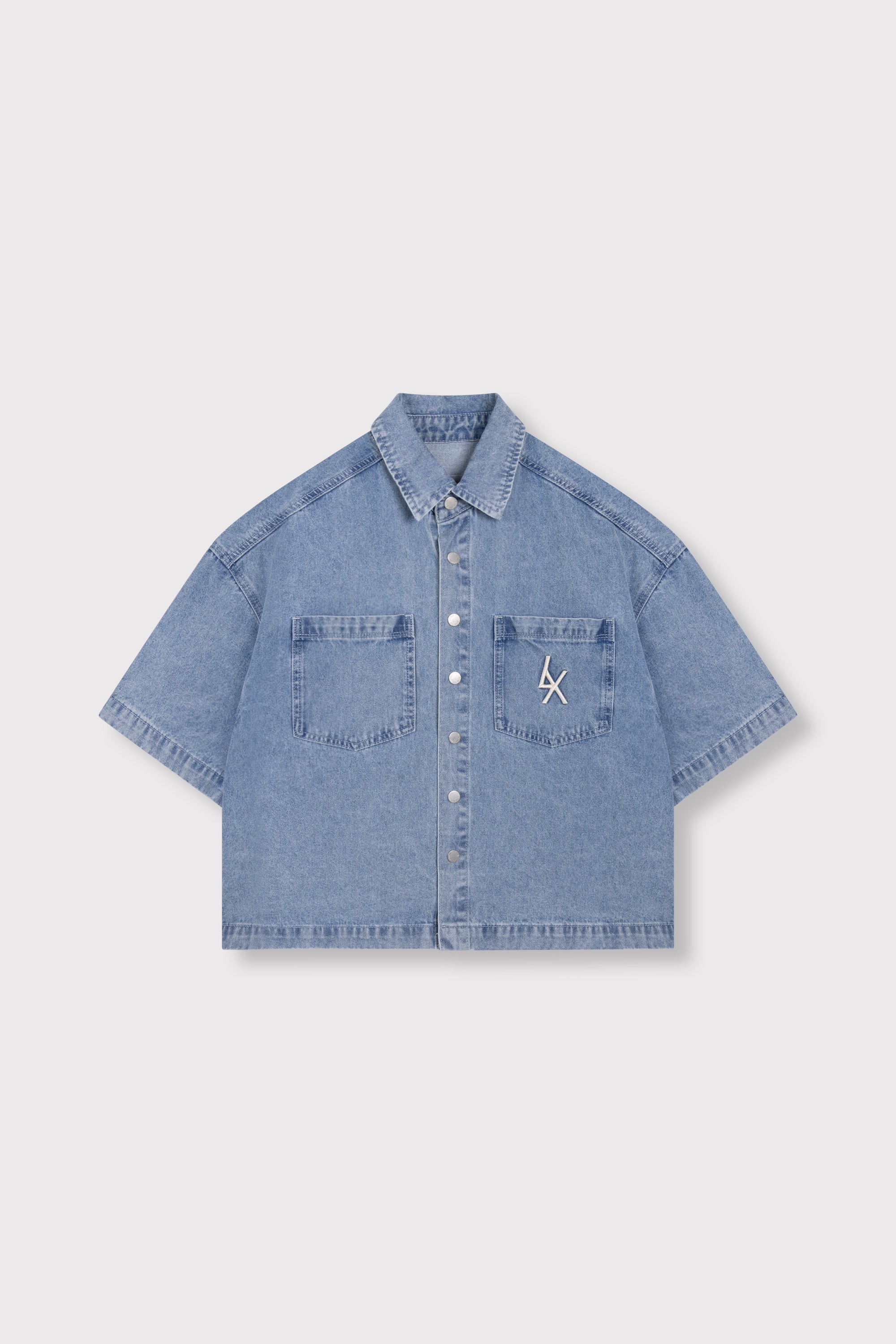 Blouses korte mouw blauw ALIX The Label - Image 4
