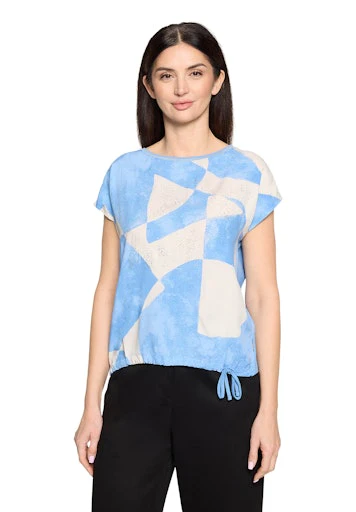 Blouses korte mouw blauw Betty & Co - Image 3