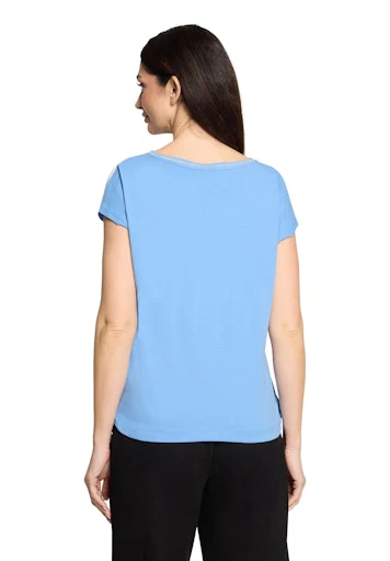 Blouses korte mouw blauw Betty & Co - Image 4