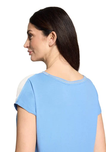Blouses korte mouw blauw Betty & Co - Image 7