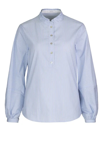 Blouses lange mouw blauw Bianca