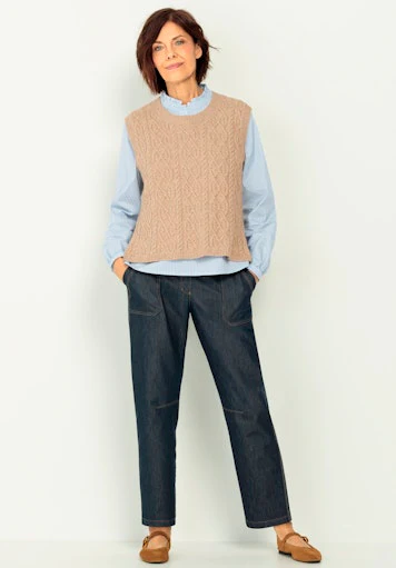 Blouses lange mouw blauw Bianca - Image 7