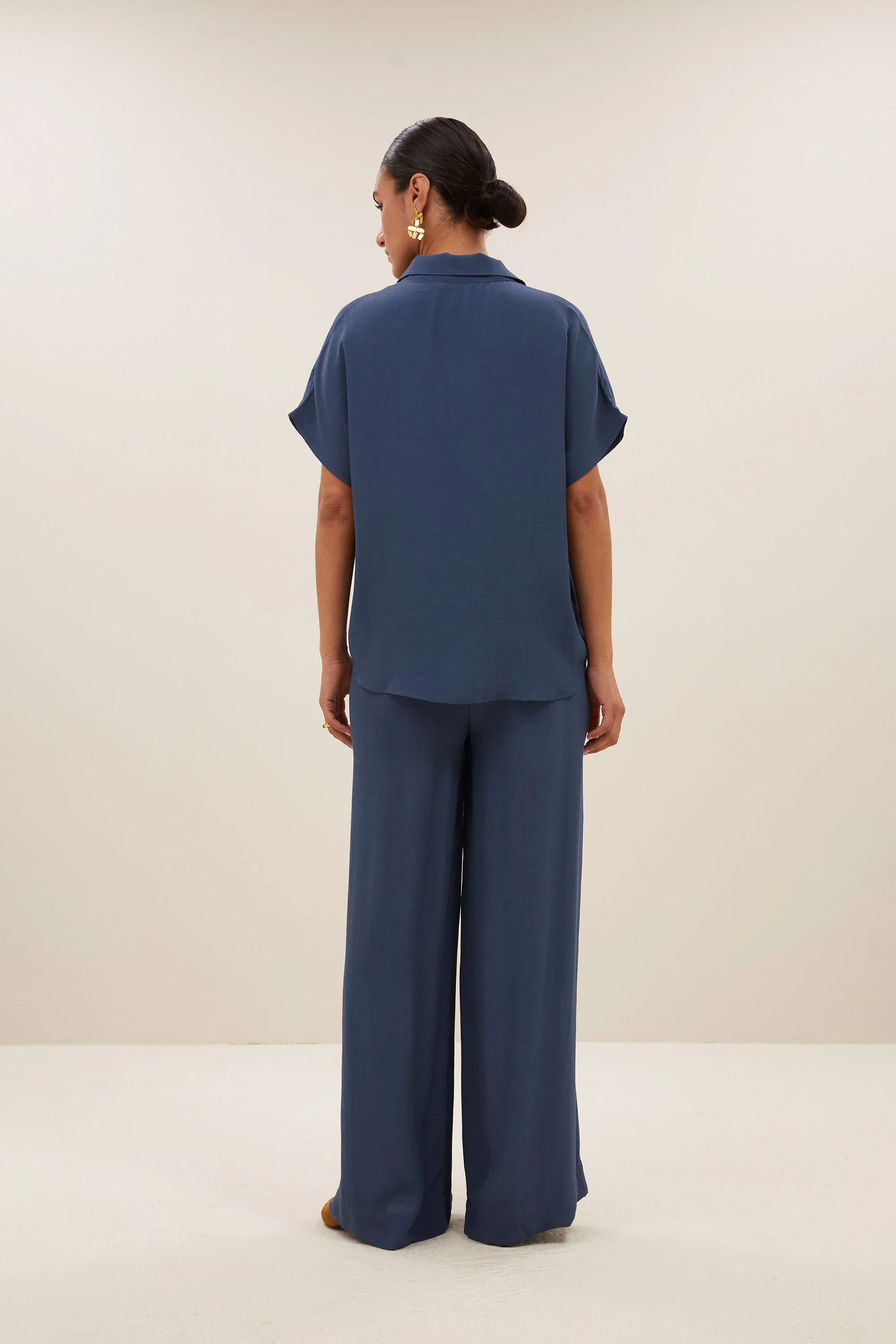 Blouses korte mouw blauw by-bar - Image 2
