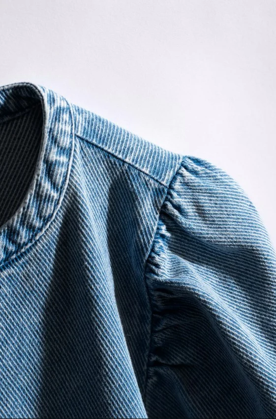 Blouses korte mouw blauw CKS - Image 3