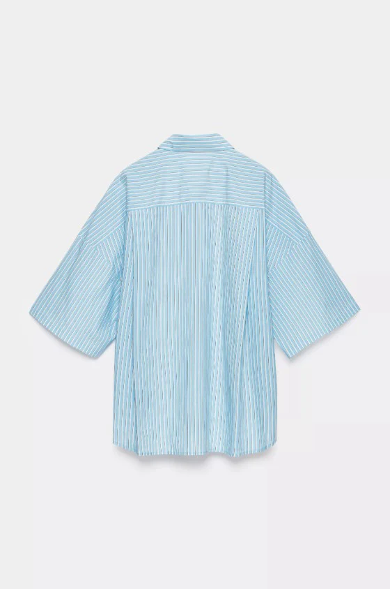 Blouses korte mouw blauw CKS - Image 2