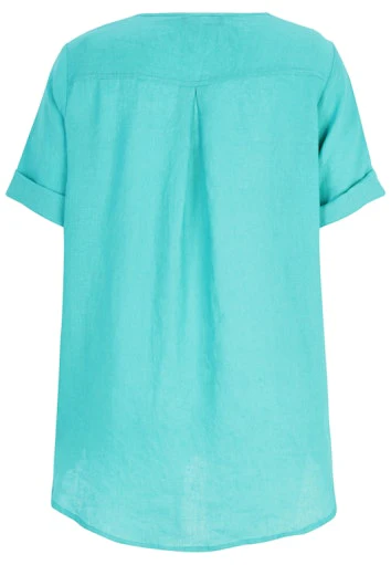 Blouses korte mouw blauw Doris Streich - Image 2