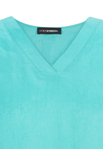 Blouses korte mouw blauw Doris Streich - Image 3