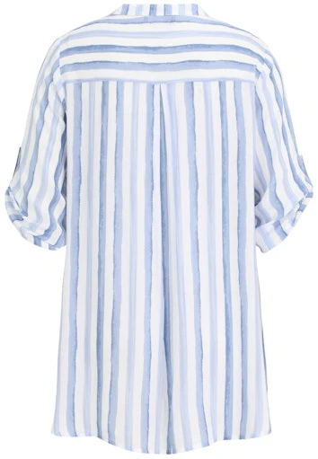 Blouses korte mouw blauw Doris Streich - Image 2