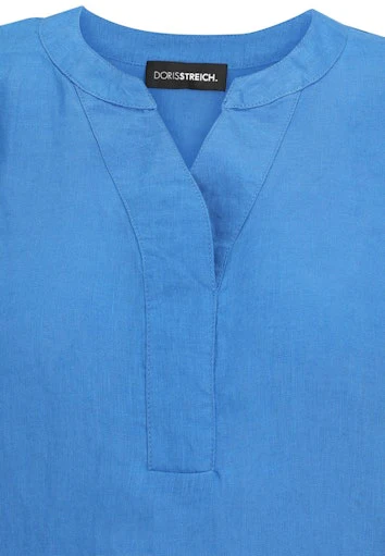 Blouses korte mouw blauw Doris Streich - Image 3