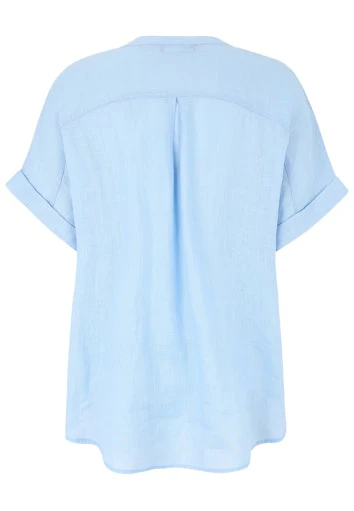 Blouses korte mouw blauw Doris Streich - Image 2