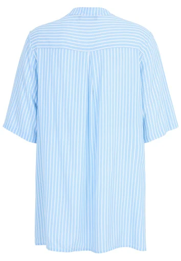 Blouses korte mouw blauw Doris Streich - Image 2