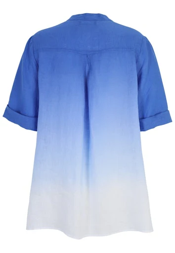 Blouses korte mouw blauw Doris Streich - Image 2