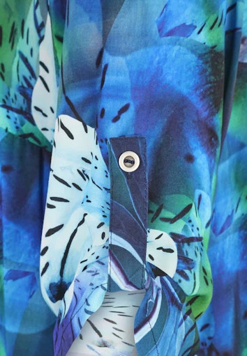 Blouses korte mouw blauw Doris Streich - Image 3
