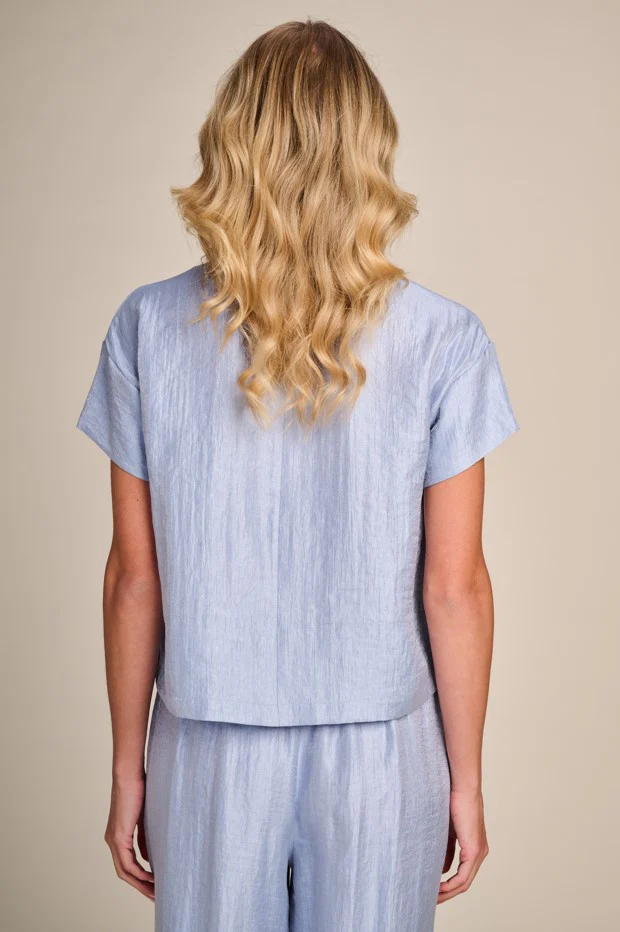 Blouses korte mouw blauw Due Amanti - Image 2