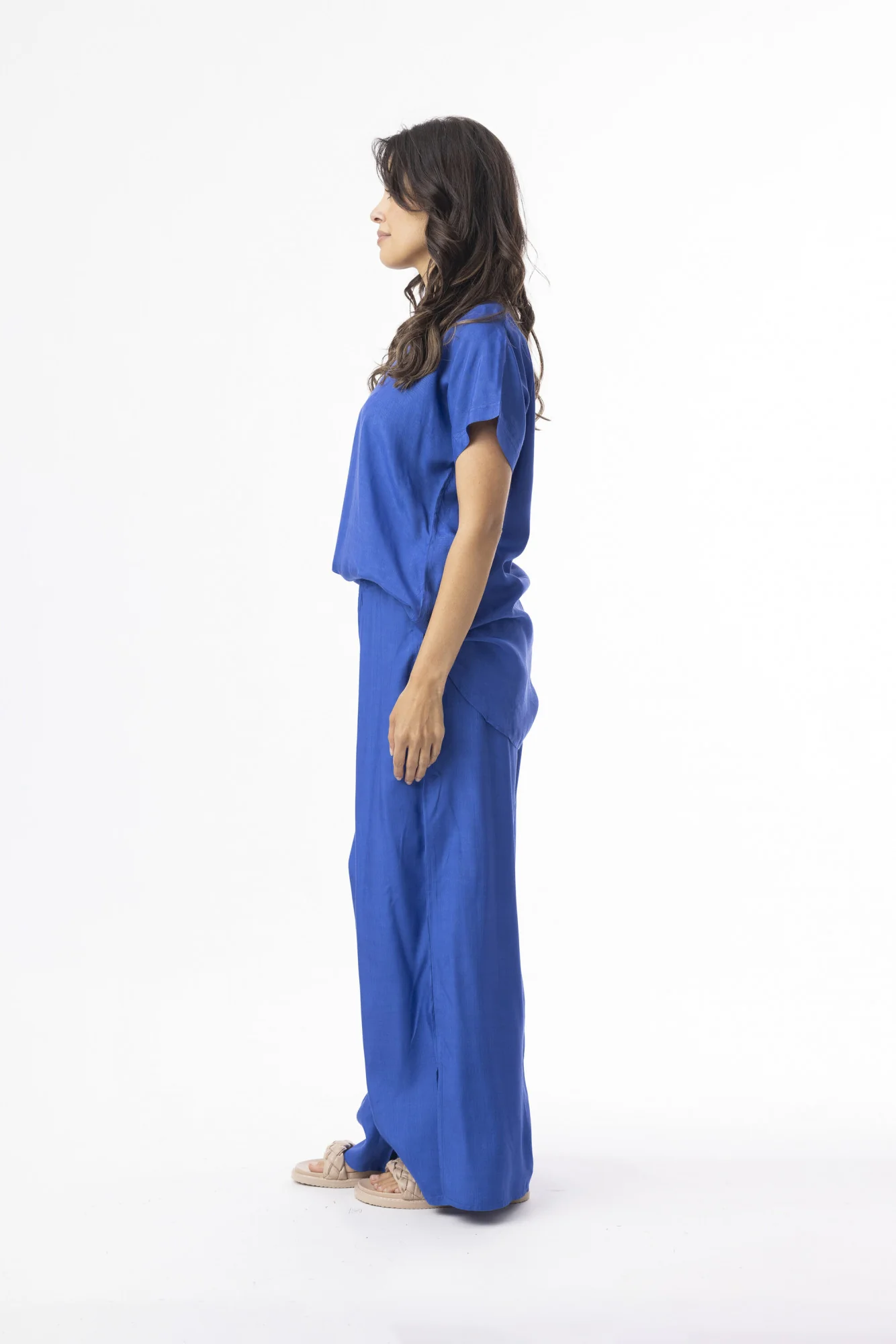 Blouses korte mouw blauw Escape - Image 2