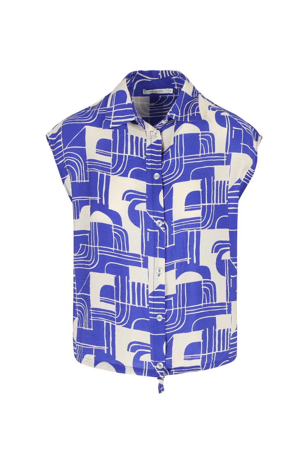 Blouses korte mouw blauw Hampton Bays