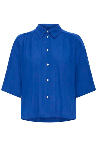 Blouses korte mouw blauw ICHI