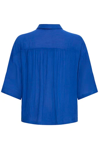 Blouses korte mouw blauw ICHI - Image 2