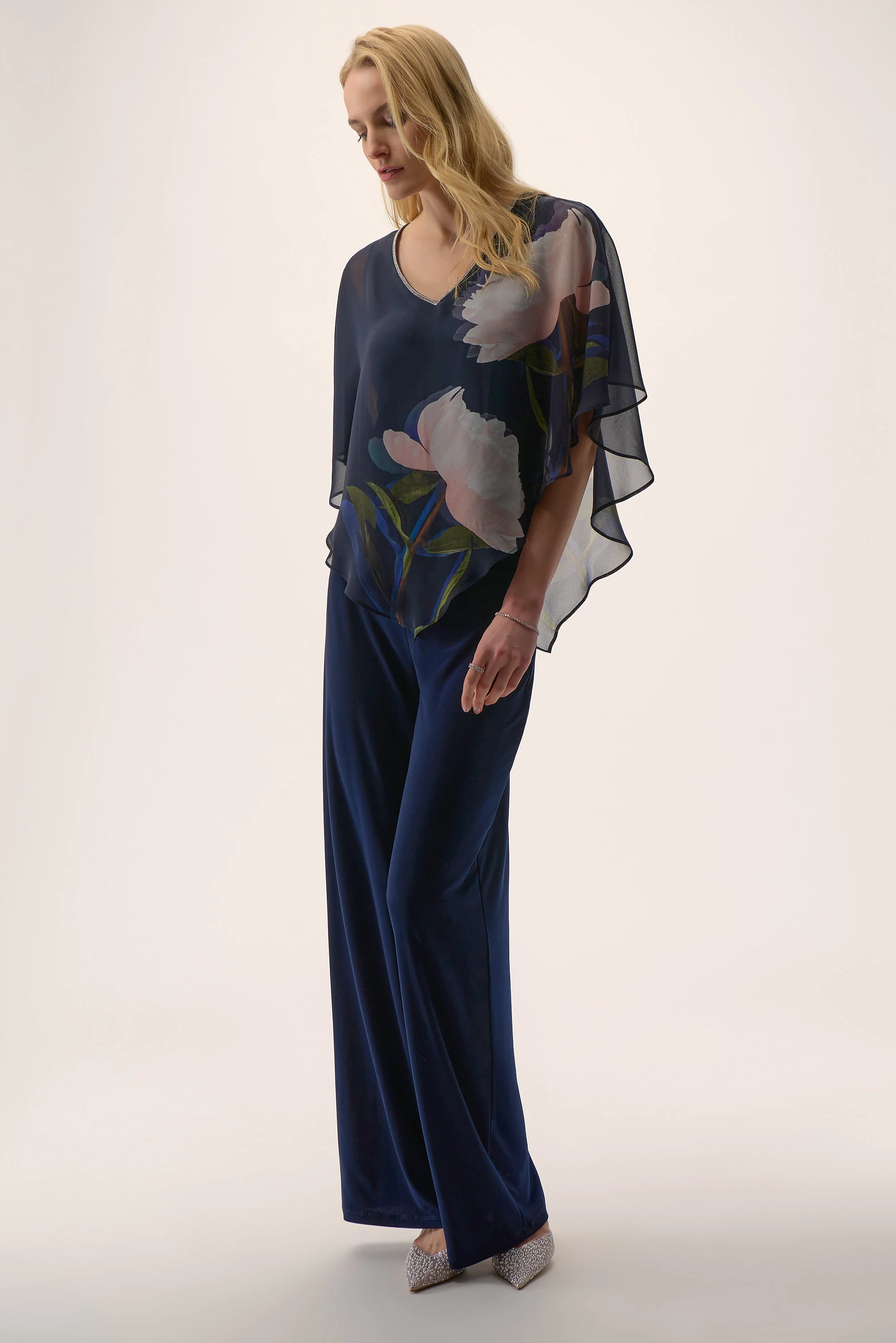 Blouses korte mouw blauw Joseph Ribkoff - Image 2