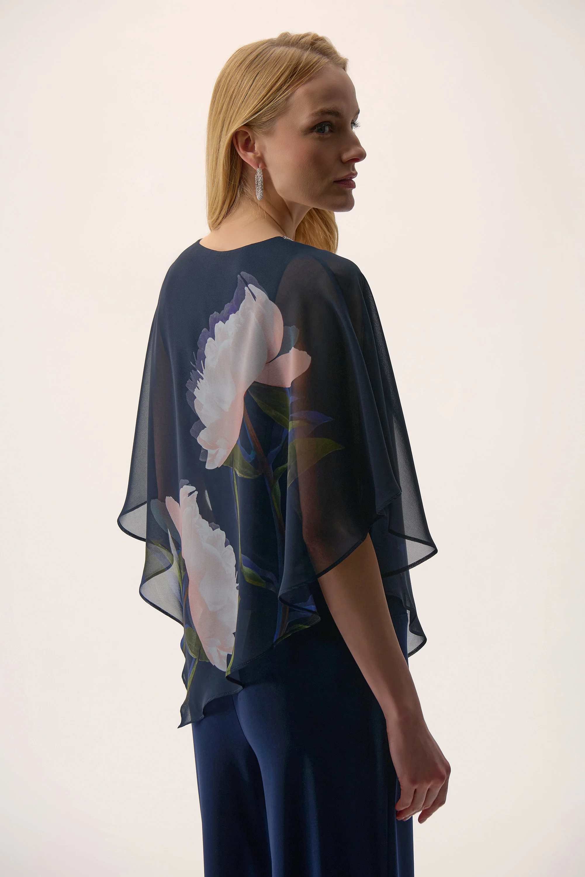 Blouses korte mouw blauw Joseph Ribkoff - Image 4
