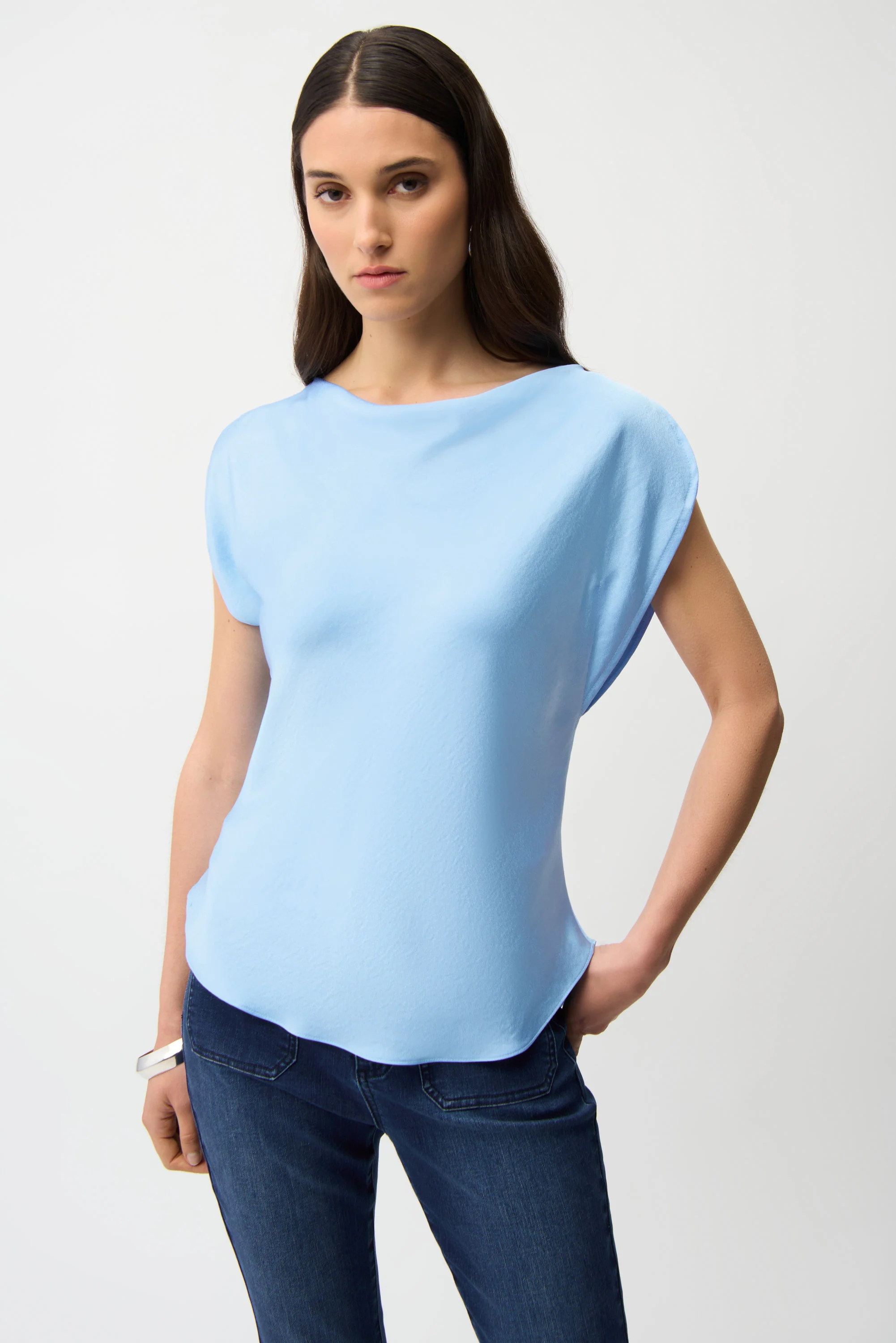 Blouses korte mouw blauw Joseph Ribkoff