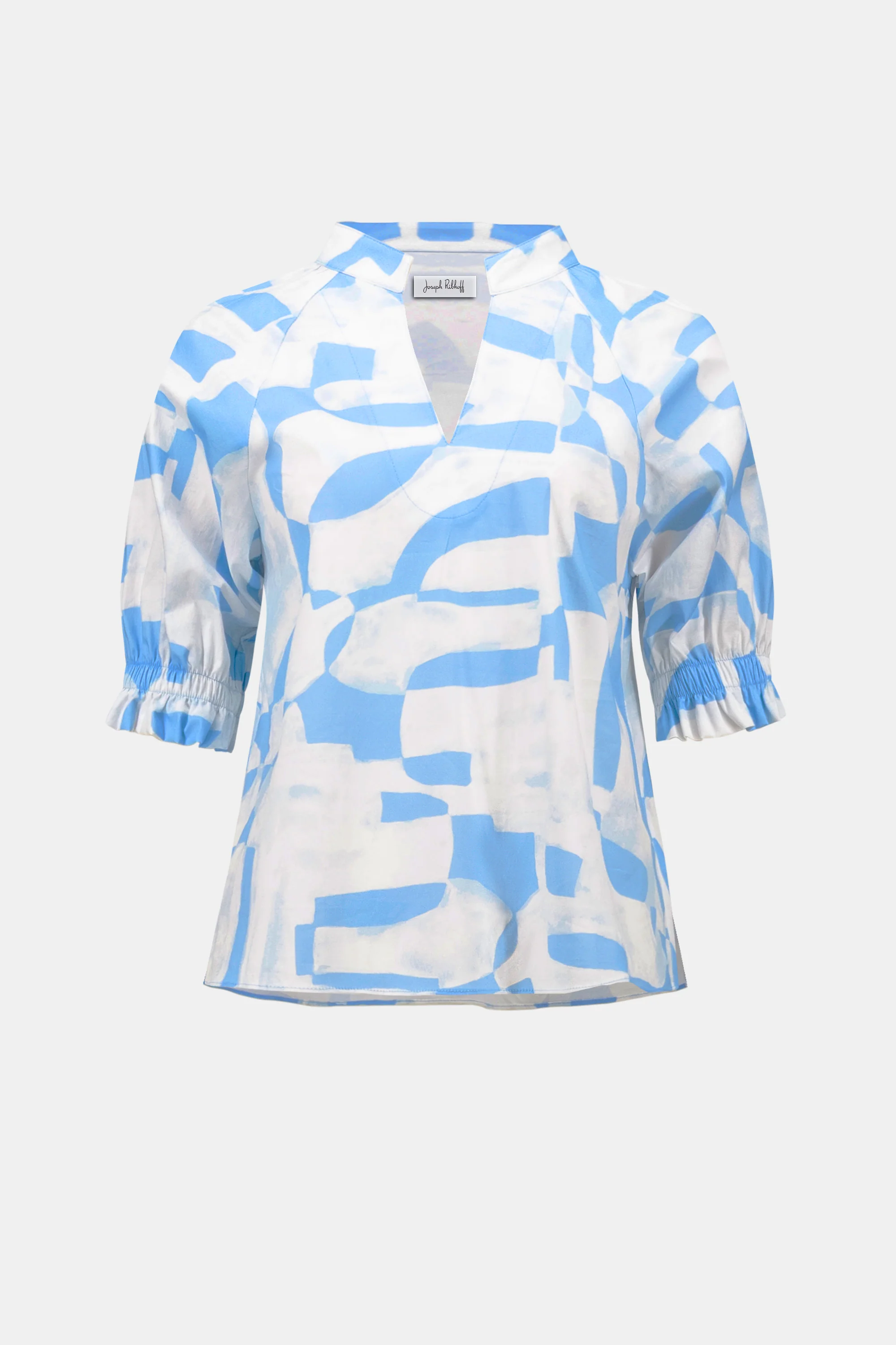 Blouses korte mouw blauw Joseph Ribkoff - Image 3